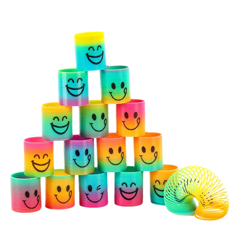 Маленький пластиковый слинки, дженга для лица, игрушка, 3.2×3.5 см