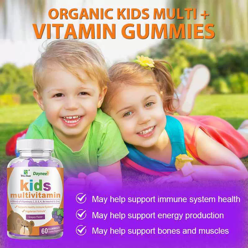 亚马逊热销 儿童复合维生素软糖 kids multivitamin gummies 现货