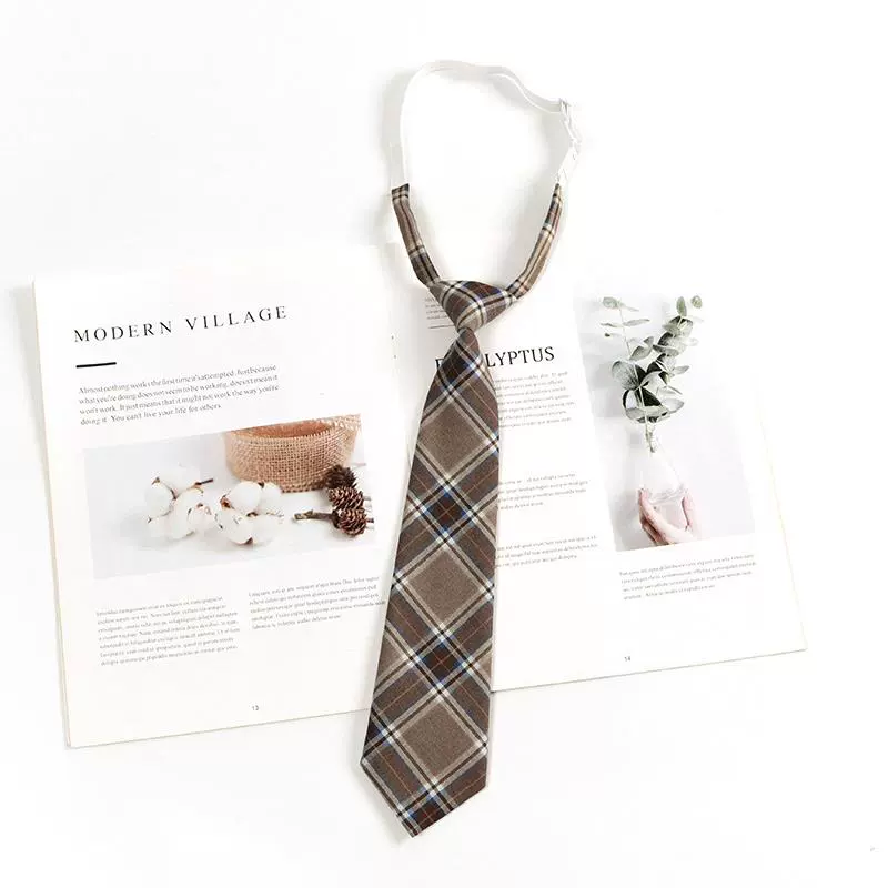 Brown retro Japanese coffee bow tie