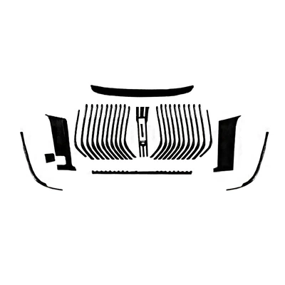 Şüşə kənarı xromları/moldingləri: Rear Bumper Black Warrior Modification Accessories