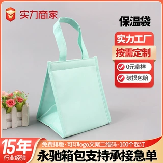 定制蛋糕保温袋魔术贴手提外卖保鲜冷藏野餐包大容量大容量定制