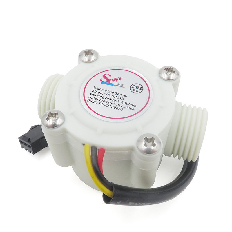 4分水流量传感器叶轮防锈霍尔传感器 高精度流量计厂家直销热水器