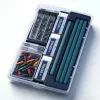 Pencil, blue set, 11 pieces