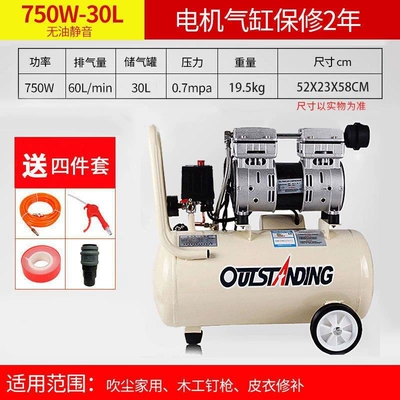 for Woodworking, Painting, and Renovation Hava kompressorları - copper750w-30lfree-gift