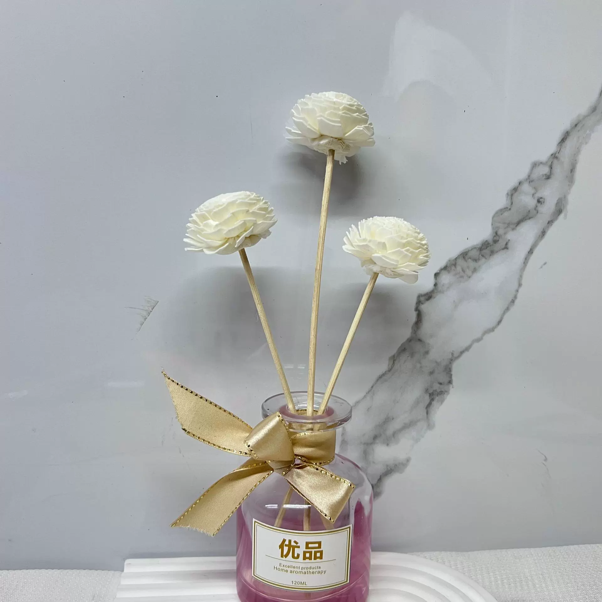 通草花扩香花香薰棒扩香藤条香薰室内家居挥发棒装饰干花香薰摆件