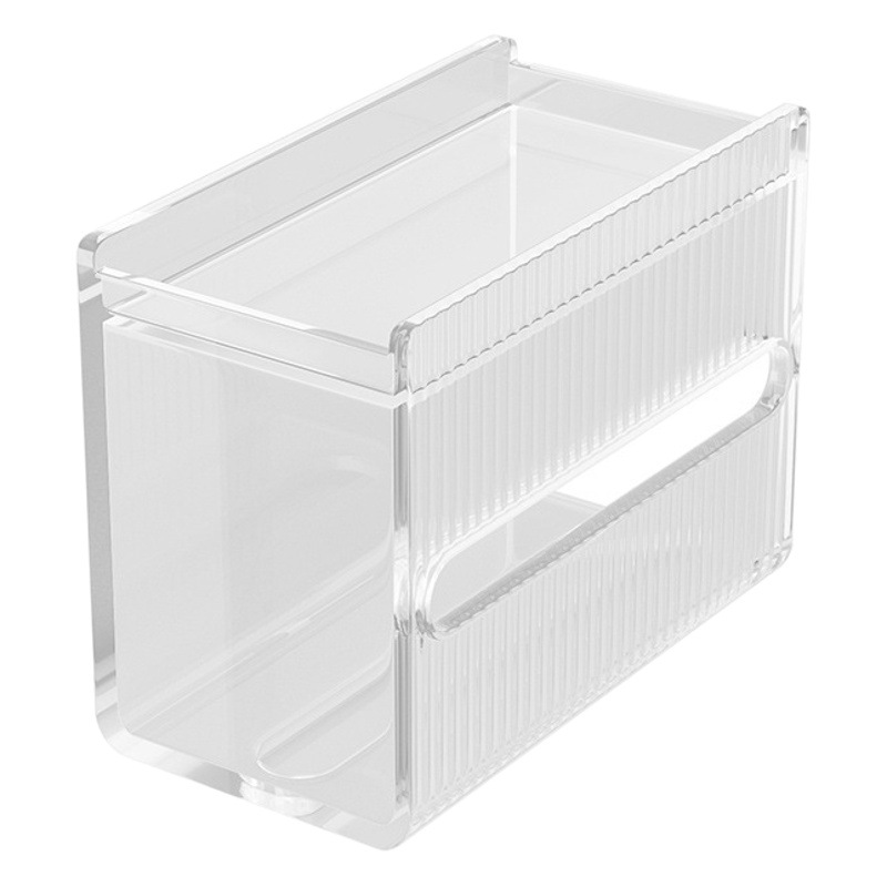 Multifunctional waterproof tissue box toilet storage rack wall-mounted tissue box roll paper tube tissue storage rack