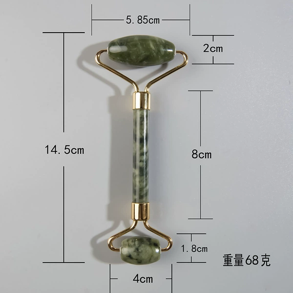 Green Wind jade double head roller