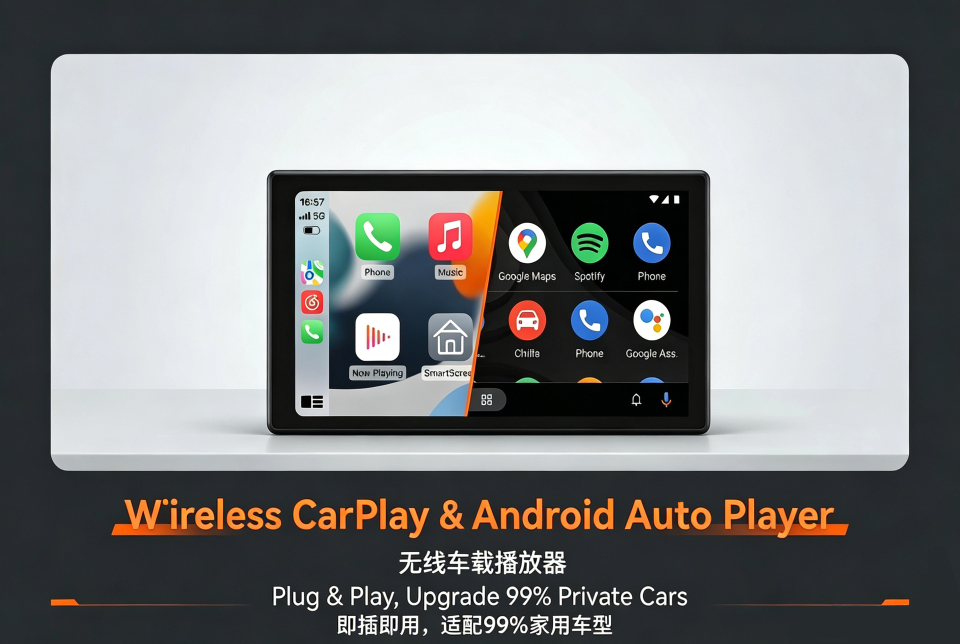 9inch Car Mp5 Player with Bluetooth Carplay Navigation Radio Capacitive Screen Universal Model 983