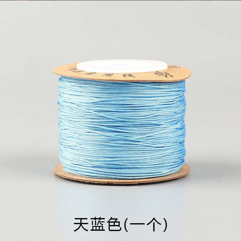 N ° 71 hilo de Jade 0,4mm cuerda trenzada colgante hecho a mano pulsera de cuerda roja cuerda de la mano material de bricolaje collar de cadena