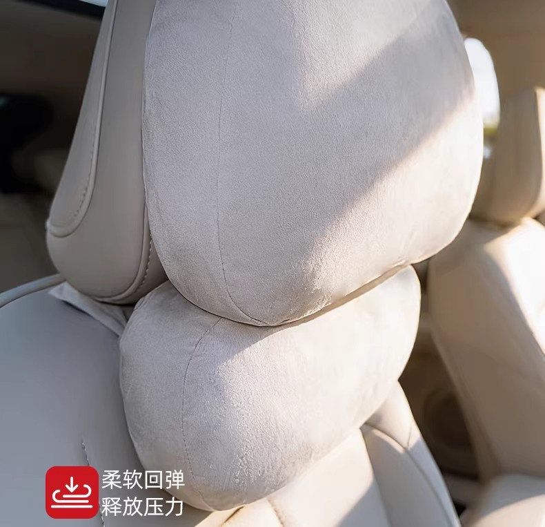 Suitable for Zhiji 26 Models Ls6/Ls8/Ls9 Headrest and Lumbar Support Cushions in Original Car Color, Driving Neck Pillow and Lumbar Support Cushion