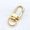 Dongguan quality supply gun color metal nickel -zinc -plated alloy keychain key accessories imitation gold three -point door buckle