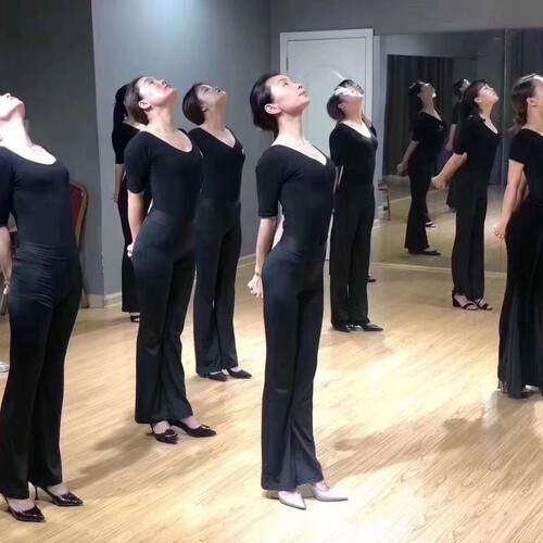 Body etiquette pure cotton training clothes women's college suit practice clothes adult ladies dance training sports yoga