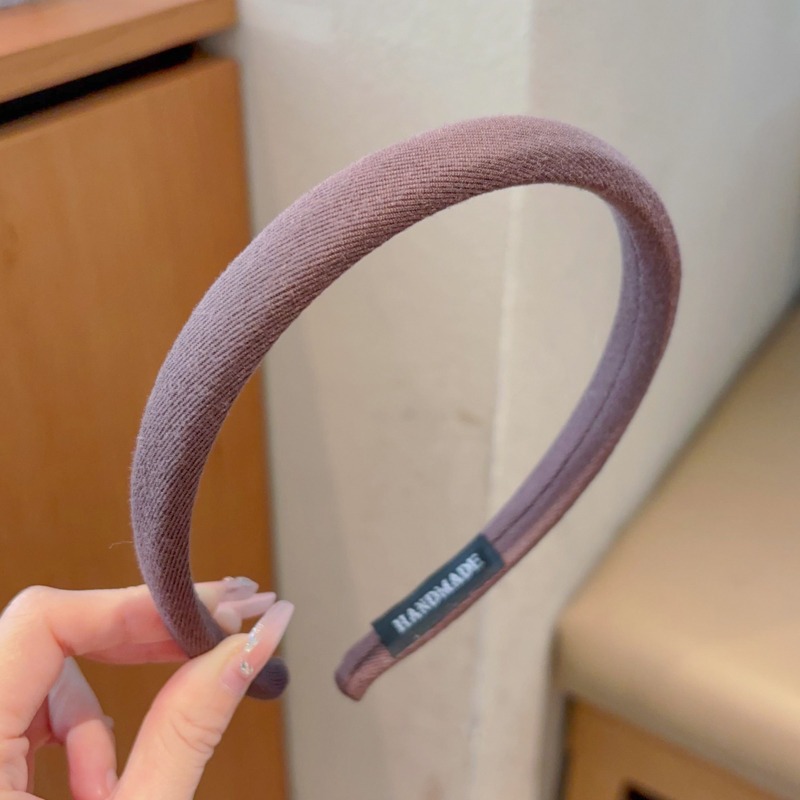 Simple Meirade cabello para mujeres otoño y invierno alta cráneo presión cabello de alta sensación café lavado de la cara antideslizante cabello toque