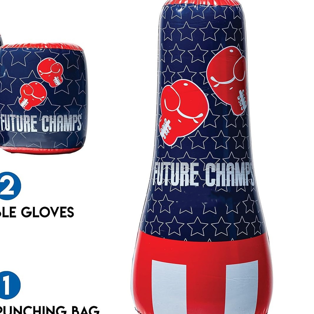 Children's Inflatable Bouncy Boxing Punching Bag, Home Stress-Relief Fitness Toy, Eco-Friendly Pvc, Wholesale Direct from Manufacturer