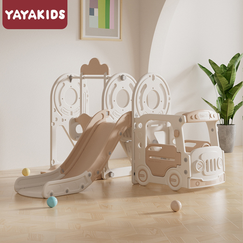 Yayakids children's indoor bus slide multi-functional baby slide…