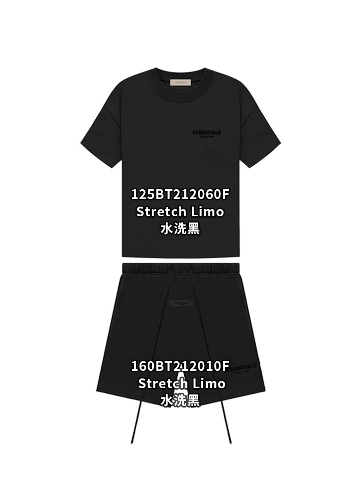 Hot sale fog shorts ss set de manga corta temporada 8 american high street hollow cross-border ss22ess shorts image 3