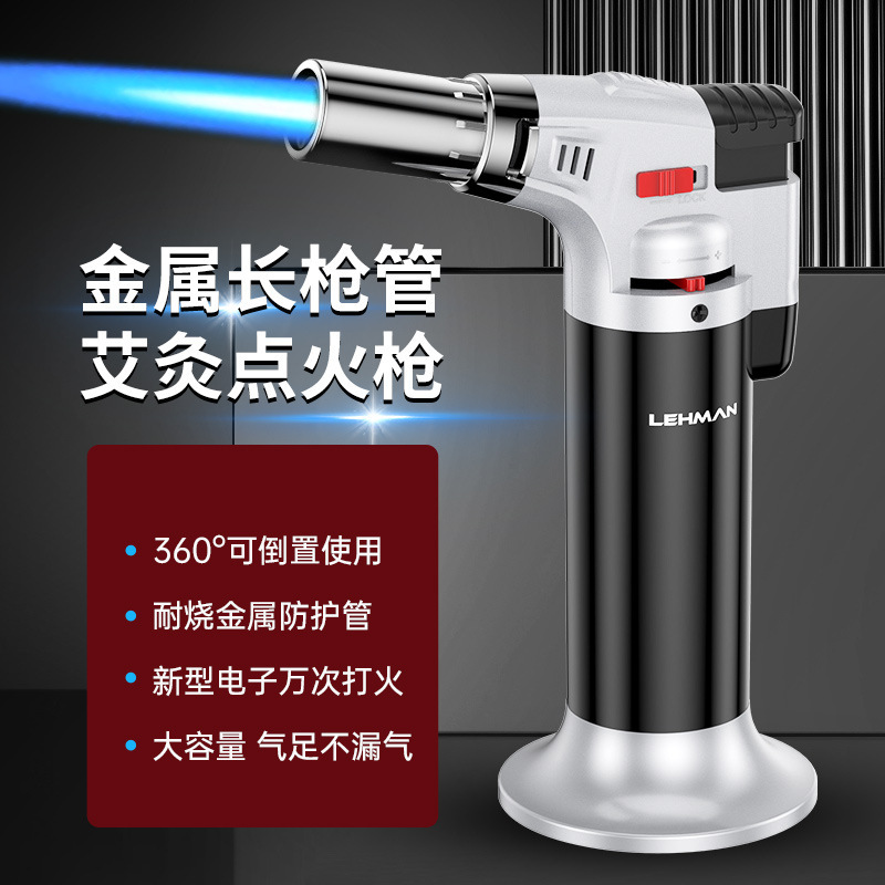 Leiman Windproof Spray Gun Igniter Inflatable Lighter Welding Torch Moxibustion Cigar Butane Lighter Moxibustion Lighter Leiman Windproof Spray Gun Igniter Inflatable Lighter Welding Torch Moxibustion Cigar Butane Lighter Moxibustion Lighter