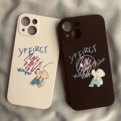 Backpack Pants Teddy Bear Suitable for Apple iPhone 13 Pro Max Case iPhone 14 Magic Cartoon 11 Anti-Slip 12 Soft 15