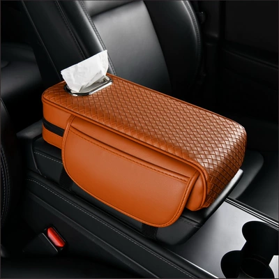 Pad, Tissue Box, Central Storage: Armrest box pad - cayenne-yellow