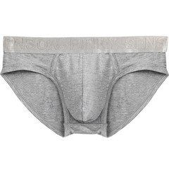 Men's underwear briefs Modal thin solid color briefs men's mid-waist underwear large size Zhongshan underwear wholesale