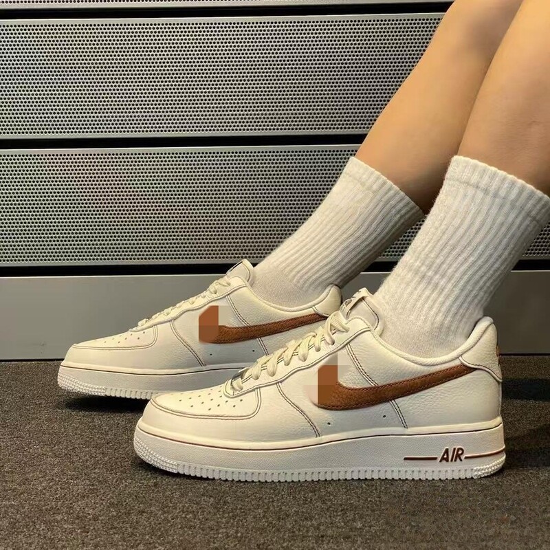 Putian Shoes Af1 Air Force One Sneakers for Men in Wheat Color, Brown, White, Pink, and Blue, Casual Sports Versatile Women's White Shoes