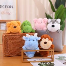 可爱龙年吉祥物贴贴动物公仔毛绒玩具卡通兔子公仔恐龙玩偶粉色猪