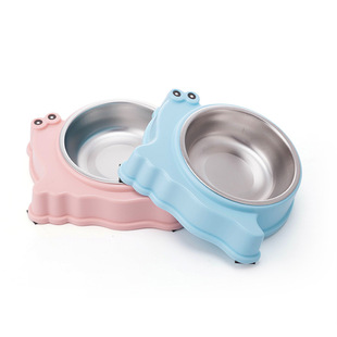 Dog Bowl, Pet Bowl, Dog Bowl, Cat Bowl, Stainless Steel Rice Bowl, Single Bowl, Large Dog Teddy Food Bowl, Dog Supplies Manufacturer Direct Sale