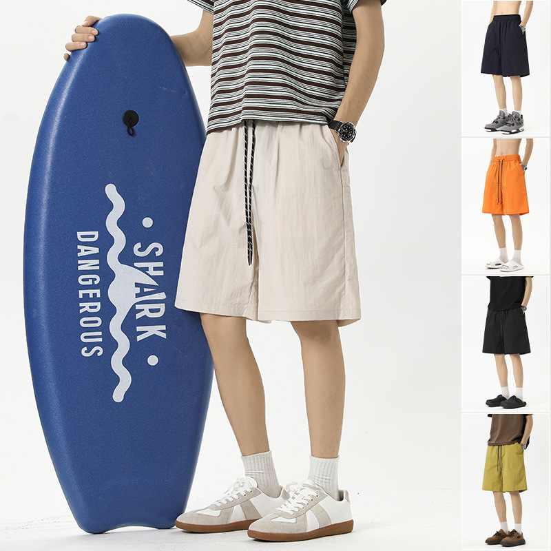 American-Style Quick-Dry Shorts for Men, Summer Thin Casual Beach Pants, Sports Basketball Shorts, Boys' Outerwear Mid-Length Shorts American-Style Quick-Dry Shorts for Men, Summer Thin Casual Beach Pants, Sports Basketball Shorts, Boys' Outerwear Mid-Length Shorts