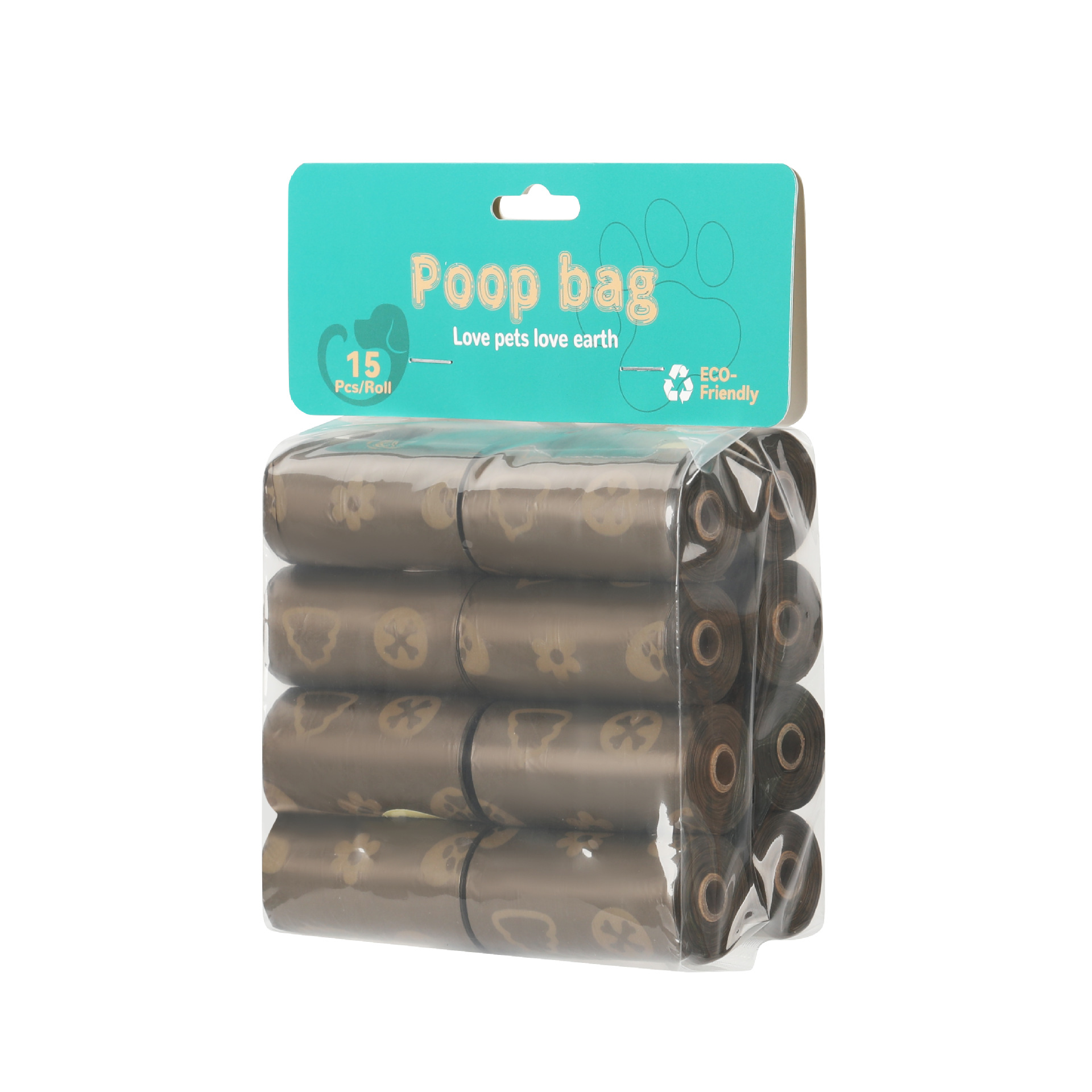 Bolsa de arena para gatos con sabor a café, bolsa de basura para perros desechable, bolsa para recoger heces, bolsa para recoger heces, bolsa de basura para mascotas