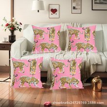 爆款亚马逊希音temu跨境电商新款家居亚麻布抱枕套不含填充物