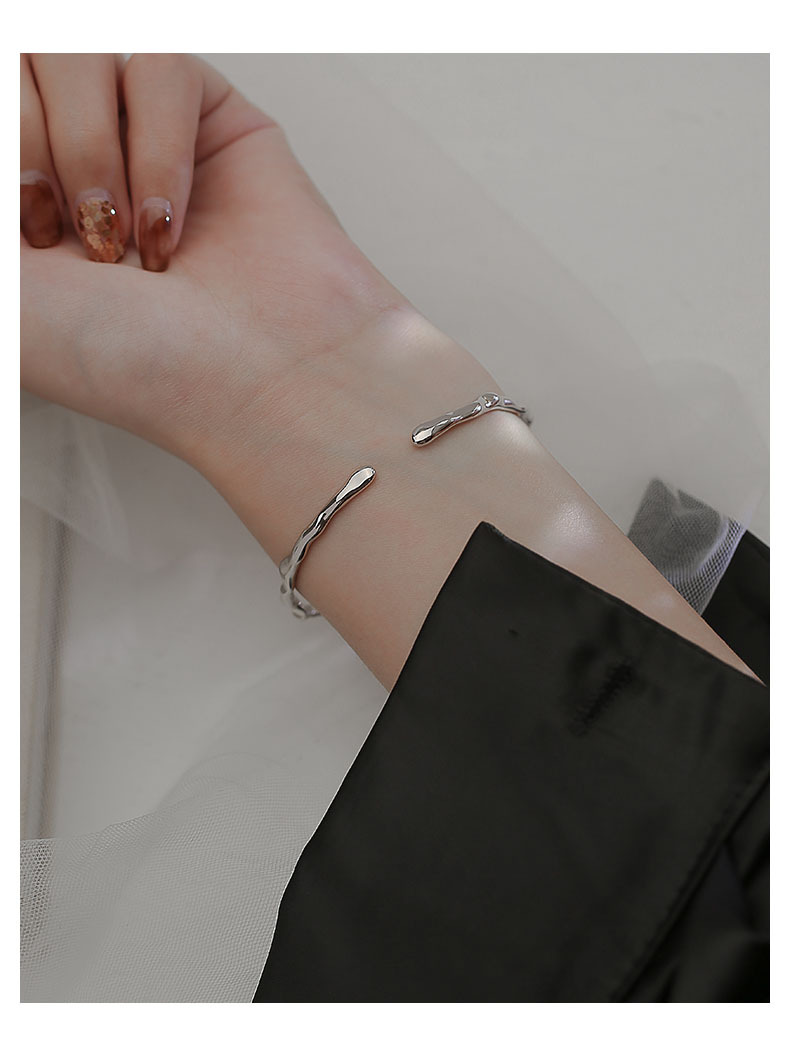 Geometric Sunburst Charm Bracelet For Women Adjustable Open Style_voghion.com