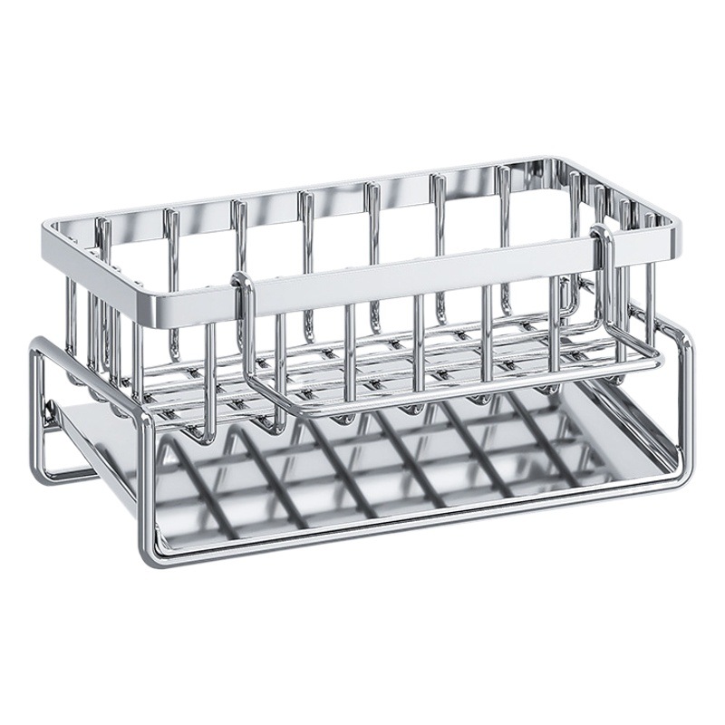 New sink draining rack rag rack kitchen storage rack draining basket countertop multi-functional sponge detergent collection