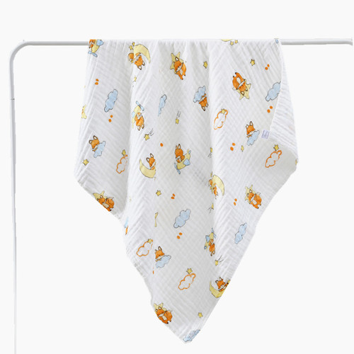110*110 four-layer gauze baby bath towel high-density bed blanket wrap summer thin children's bath towel wrap