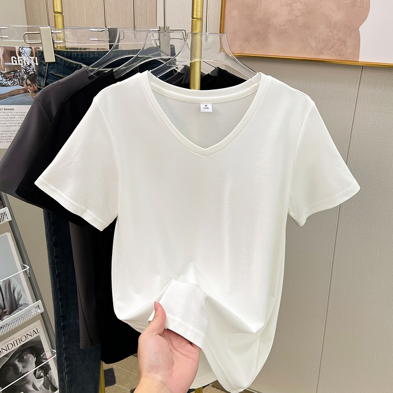 화이트 [V넥 텐셀로마면]