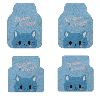 foot mat pvc can be cut, Avtomobil döşəmə paspasları - blue-cat-front-row-single-piece-5060cm