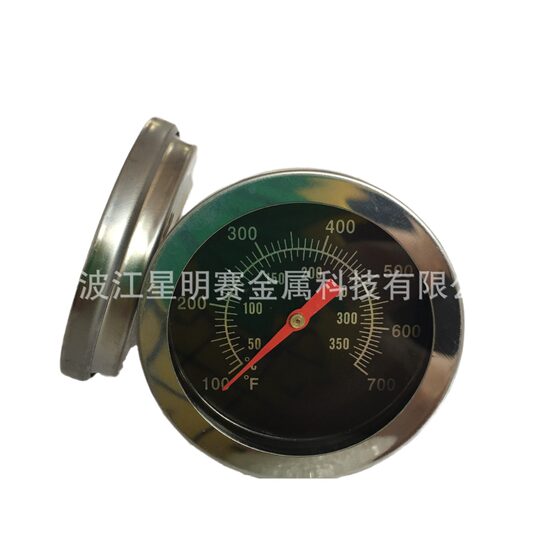 JX-B4-4 Oven Temperature Gauge Stainless Steel Bimetal Barbecue Thermometer BBQ Oven Temperature Gauge Barbecue