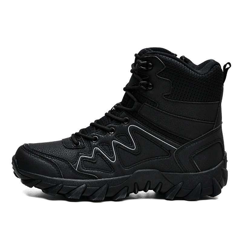 Botas tácticas de senderismo transfronterizas grandes al aire libre entrenamiento de campo entrenamiento militar botas de montaña botas de hombre botas de algodón