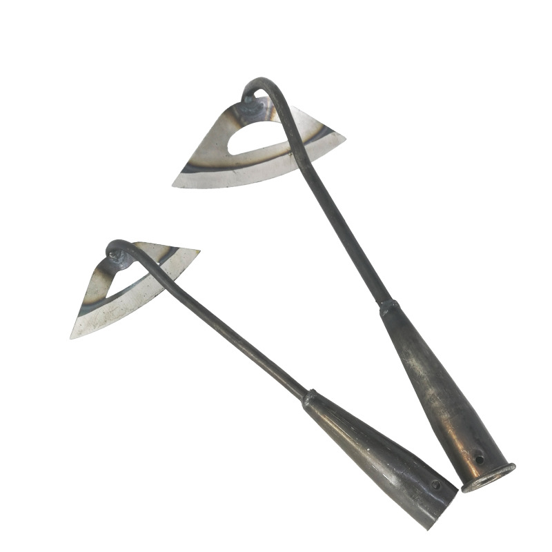 Rastrillo de la hierba, azada hueco totalmente de acero para deshierbe, plantación vegetal, tierra-abertura del hogar, herramienta ligera agrícola de la pala, deshierbe el rastrillo de la pala