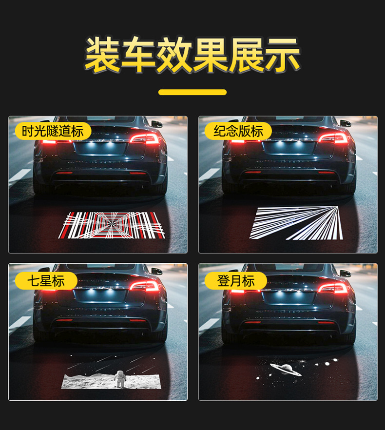 License Plate Light for Tesla Model Y/Model 3 Trunk Lighting