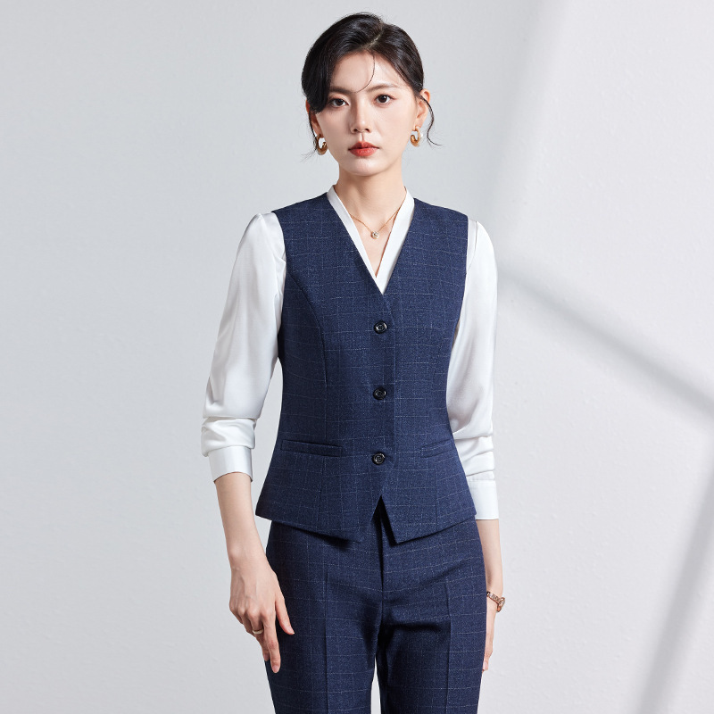 Professional Suit Vest suit Women's Formal Dress for Spring and Autumn Formal Occasions Management Work Clothes Bank Work Vest Professional Suit Vest suit Women's Formal Dress for Spring and Autumn Formal Occasions Management Work Clothes Bank Work Vest