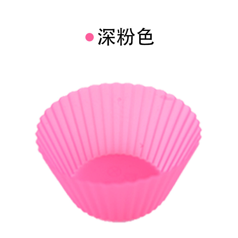 スポット食品グレードのシリコーンケーキ型マルチカラー高温耐性マフィンカップ型再利用可能なビスケット型抜き|undefined