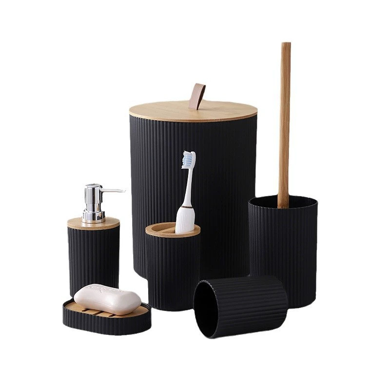 YUFEI YUFEI transfronterizo conjunto de seis piezas de baño baño cepillo de dientes taza caja de jabón set