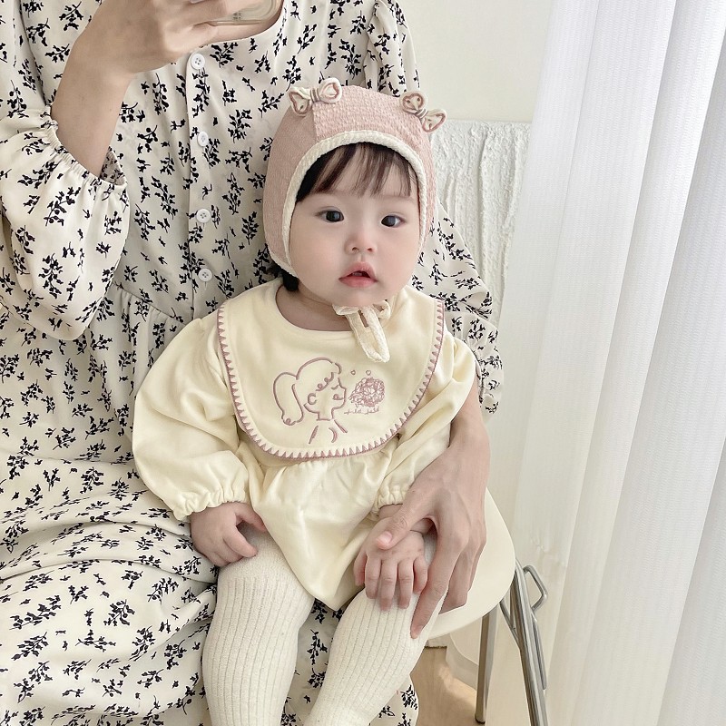 Sombrero de bebé primavera y otoño delgado arco extranjero gorro princesa primavera recién nacido gorro de bebé gorro de corte