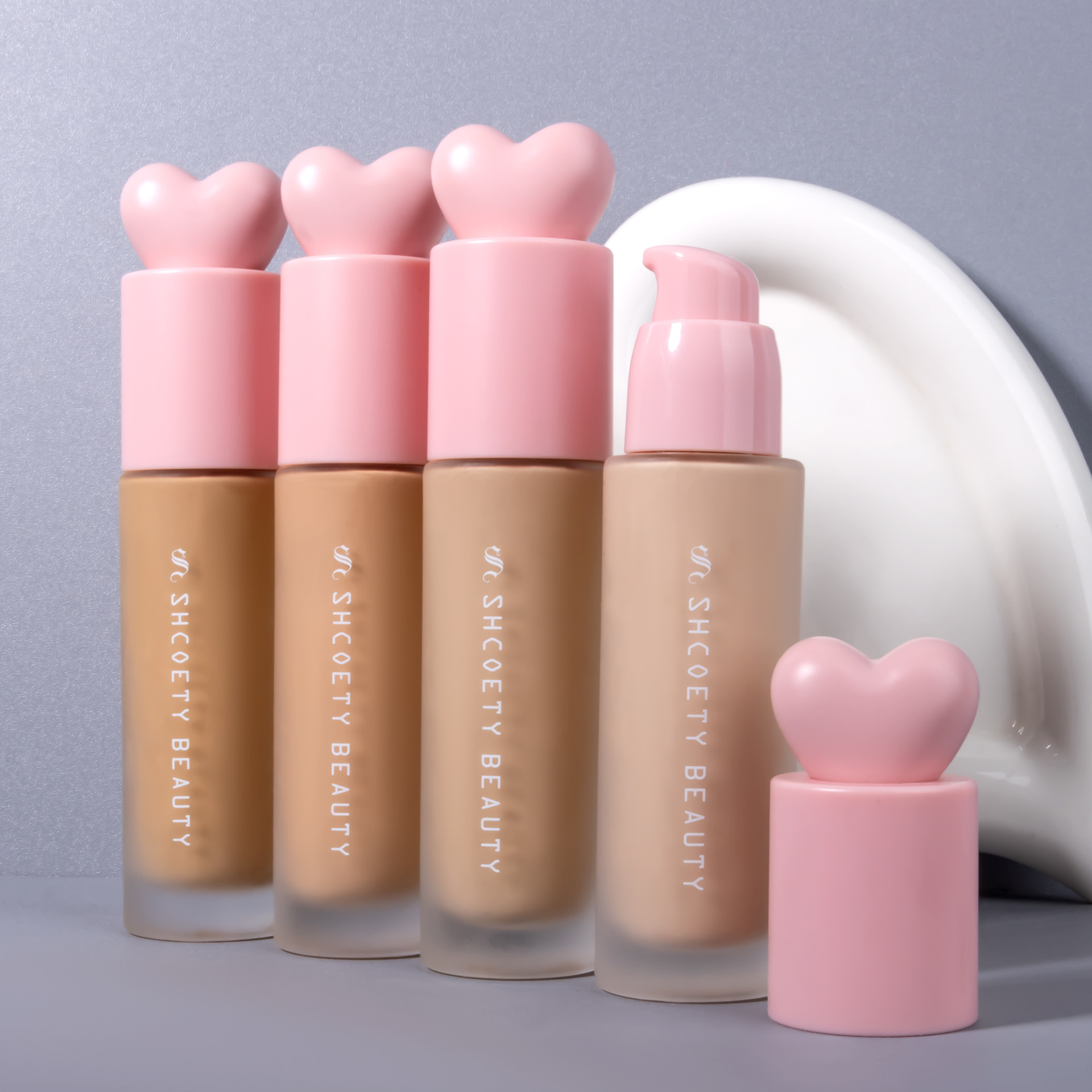 SHCOETY Cross-border Foundation matte Concealing Long-lasting Makeup without smudge, Pore-invisible Foundation, European and American Foundation cream undefined
