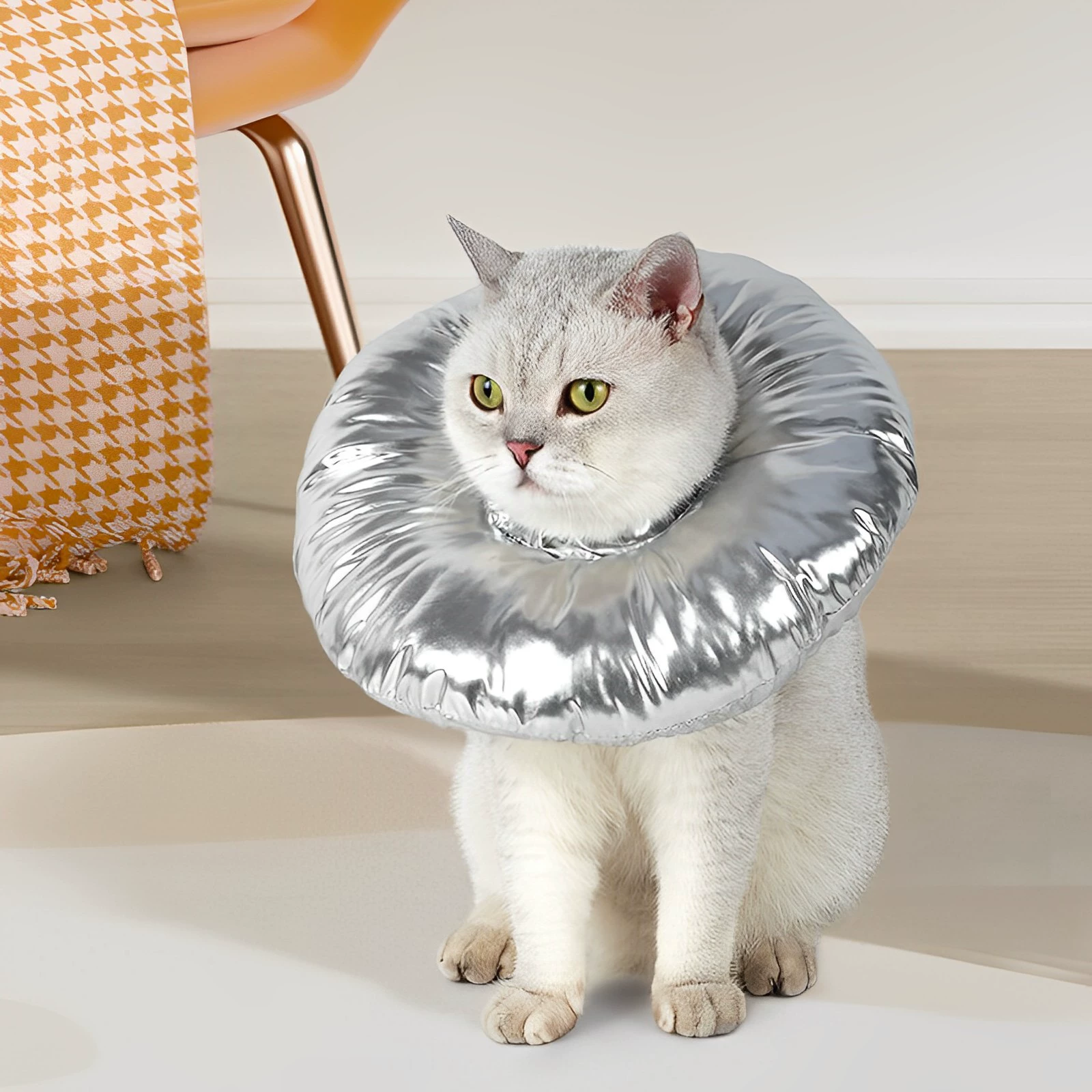 Новый завод Cat Elizabeth Ring Легкий водонепроницаемый ошейник для домашних животных с защитой от облизывания Косметический ошейник против укусов