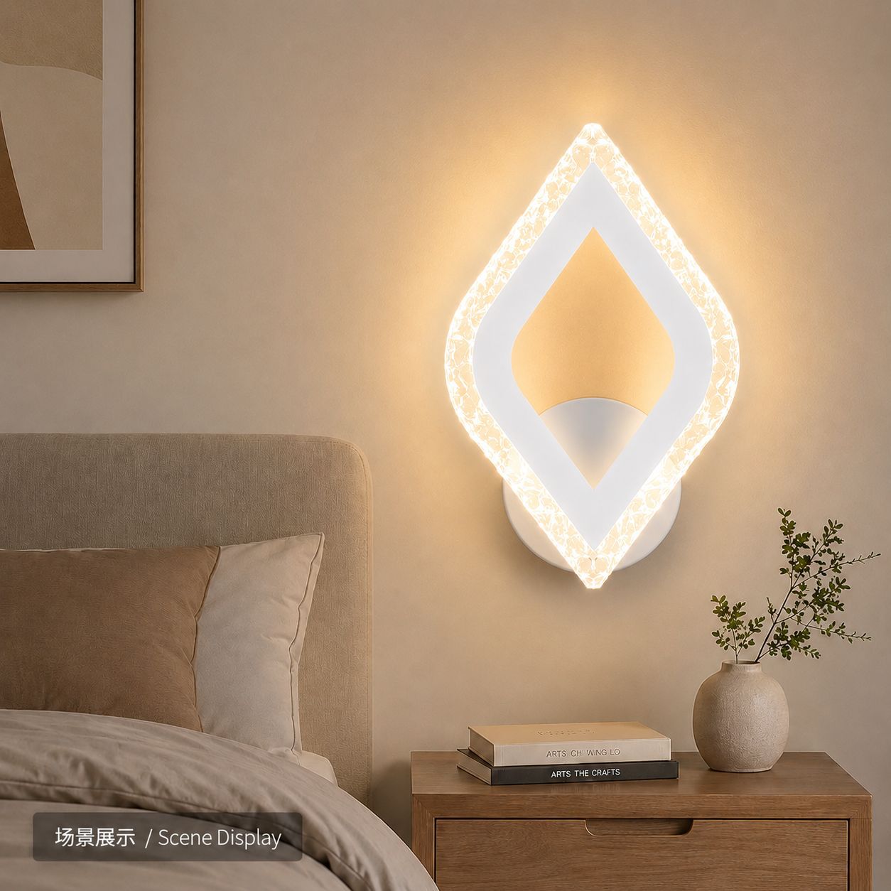 Decoración del dormitorio lámpara de cabezal de cama en el hogar nuevo dormitorio principal sala de estar escalera lámpara de pared de fondo moderna simple lámpara de pared de pasillo