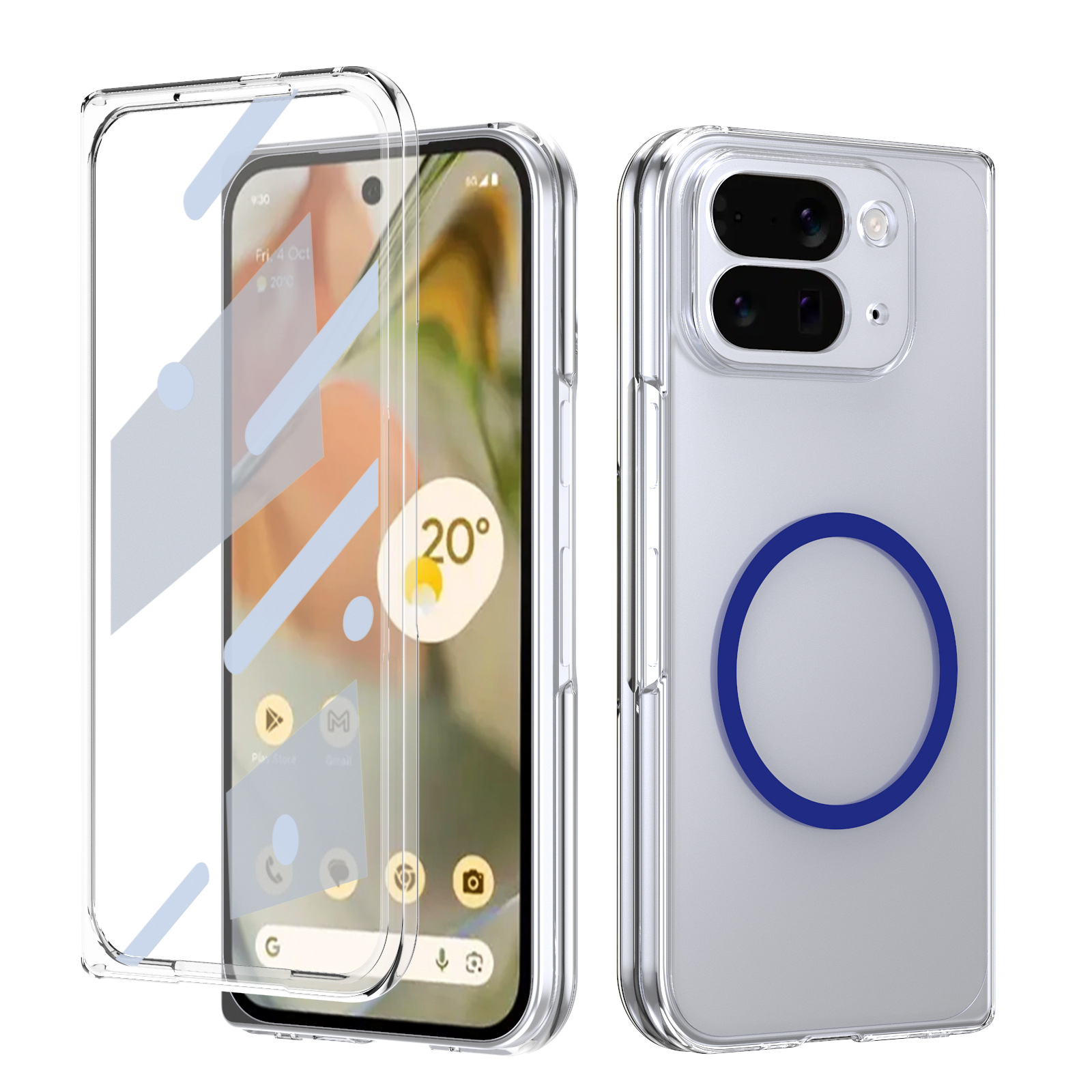 Suitable for Google Pixel 10 Pro Fold folding mobile phone case, full shell film integrated magnetic anti-fall protective cover hard