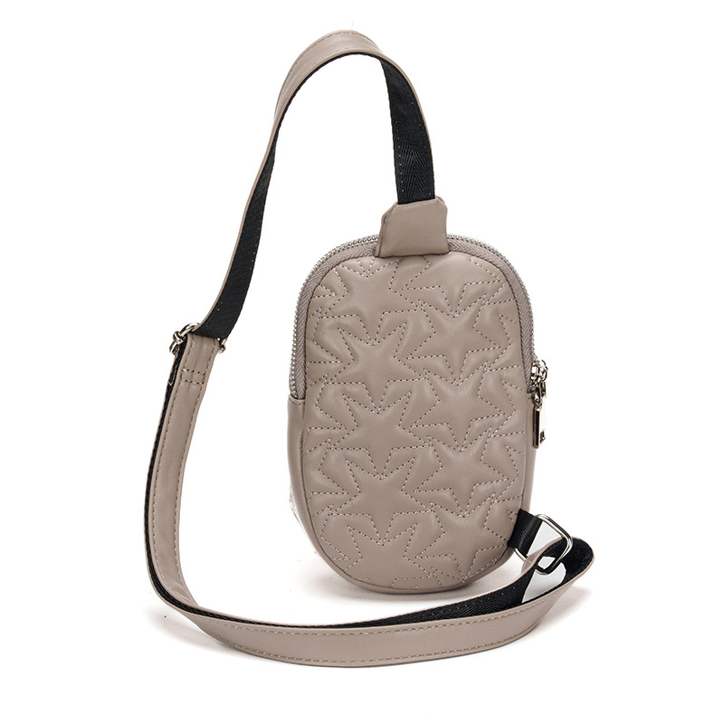 2024 nuevo tipo de nicho de lujo ligero ins estrella con bolso de pecho de cinco puntas bolso de mochila deportiva al aire libre bolso de mujer