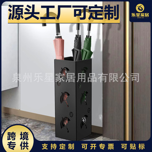 Cross-Border Umbrella Bucket, Dried Flower Tube, Hall Decoration, Fishing Rod Storage Bucket, Simple Storage Metal Umbrella Stand, Ready for Sale