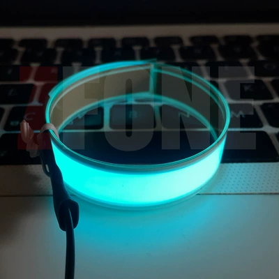 Car Cold Light Strip Luminous Strip Cold light sheet - ice-blue-1cm50cm-with-battery-box